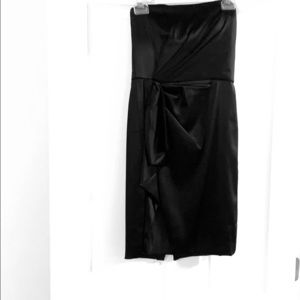 Black strapless dress